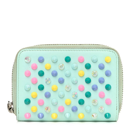 Christian Louboutin Calfskin Spiked Panettone Coin Purse Source Multicolor 1 of 12