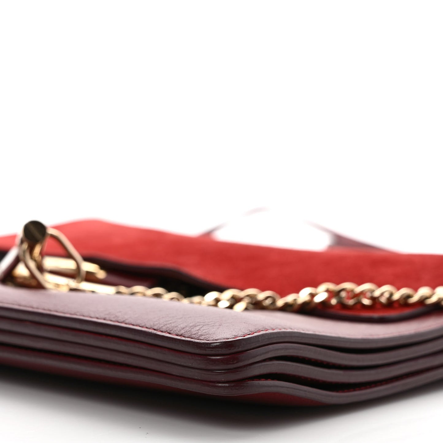 Calfskin Suede Medium Faye Shoulder Bag Plum Purple