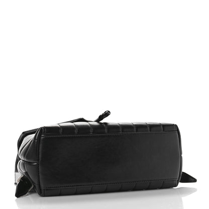 Saint Laurent Calfskin Y Quilted Monogram Small Loulou Backpack Black 4 of 8