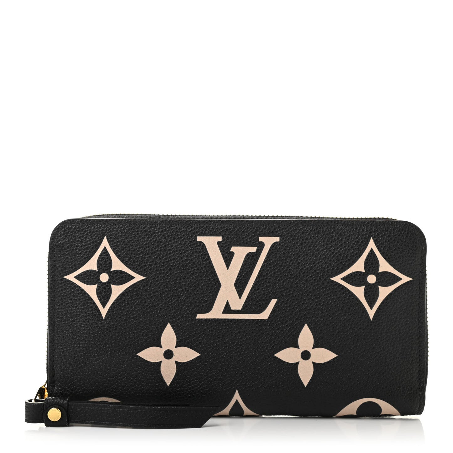 Empreinte Monogram Giant Zippy Wallet Black Beige
