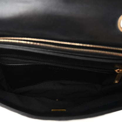 Chanel Lambskin Quilted Medium Pillow Crush Flap Bag Black 5 of 12