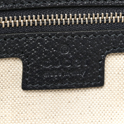 Gucci GG Supreme Monogram Textured Calfskin Web Medium Ophidia Shopping Tote Beige Blue 6 of 9