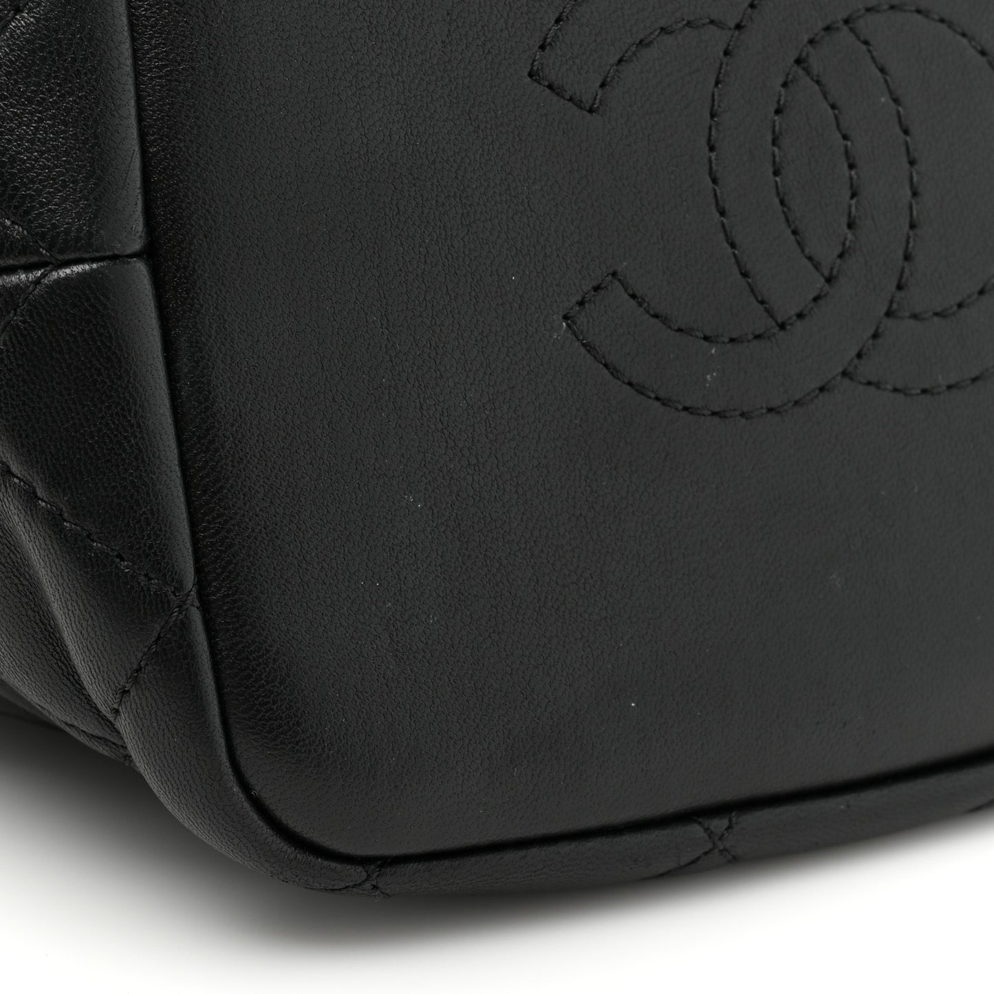 Lambskin Quilted Small Perfect Meeting Hobo Black