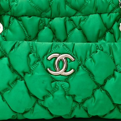 Chanel Nylon Bubble Quilt Shoulder Bag Green 10 of 13