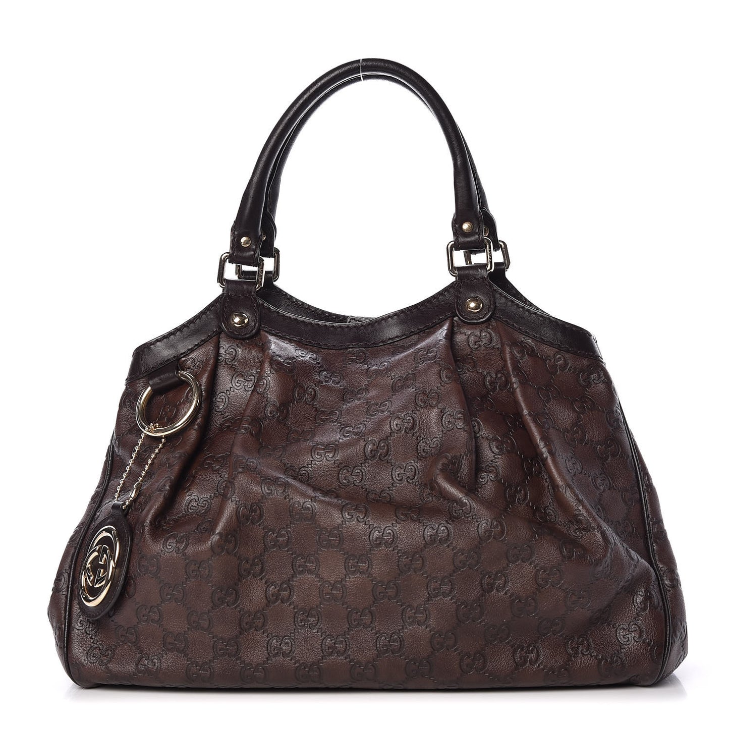 Guccissima Medium Sukey Tote Chocolate