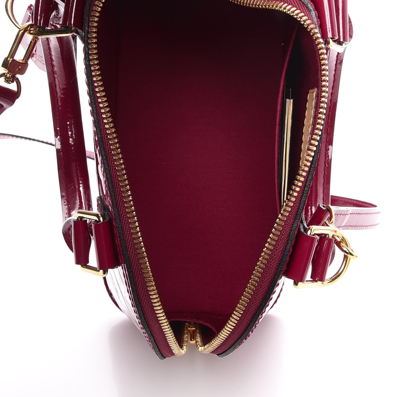 Louis Vuitton Vernis Alma BB Rose Indien 6 of 14