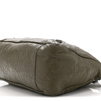 Balenciaga Agneau Arena Medium Le City Moto  Khaki 10 of 10