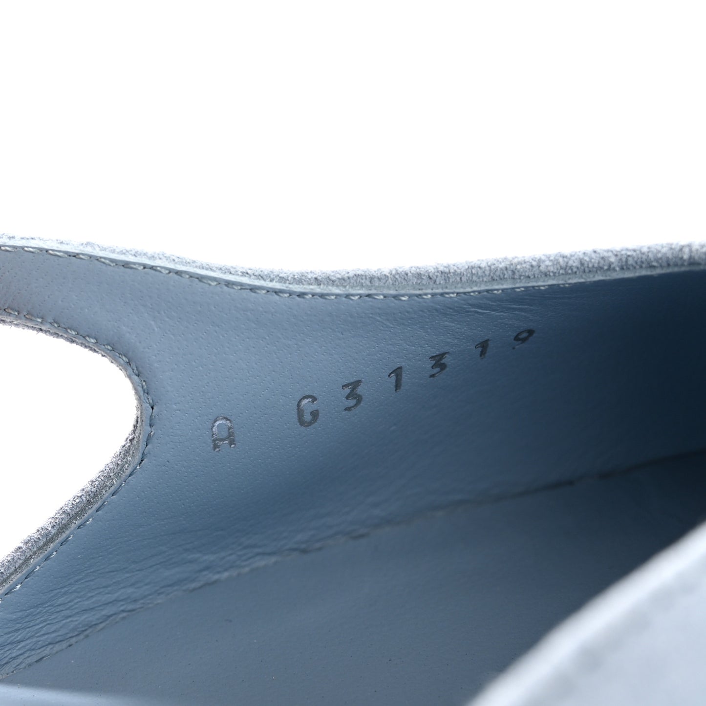 Suede Cap Toe CC Coco Slingback Pumps 39 Light Blue