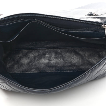 Chanel Lambskin Quilted Jumbo Single Flap Navy 4 of 11