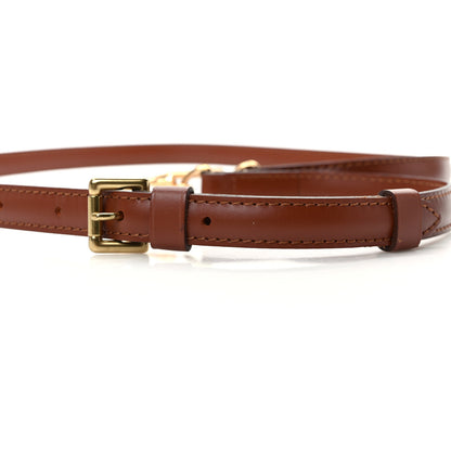 Louis Vuitton Calfskin 16mm Monceau Adjustable Shoulder Strap Brown 4 of 5