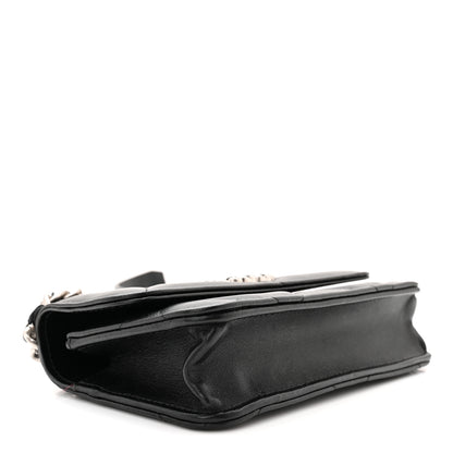 Chanel Lambskin Quilted Chanel 19 Flap Phone Holder With Chain Black 4 of 12
