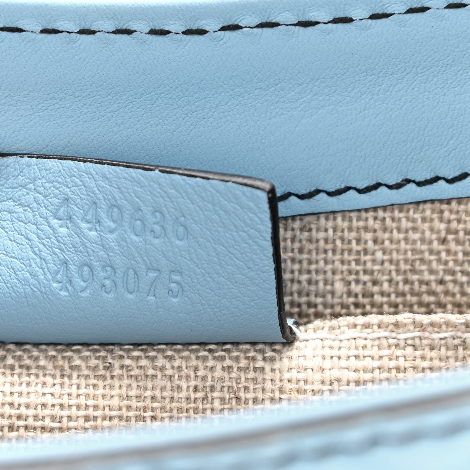 Gucci Soft Microguccissima Mini Emily Chain Shoulder Bag Mineral Blue 7 of 8