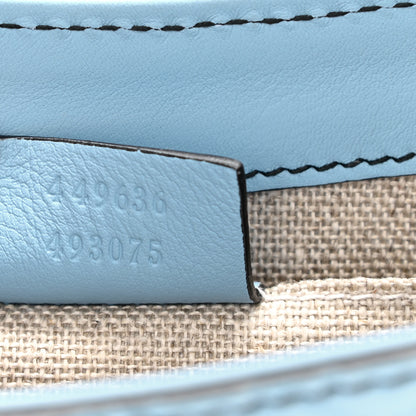 Gucci Soft Microguccissima Mini Emily Chain Shoulder Bag Mineral Blue 7 of 8