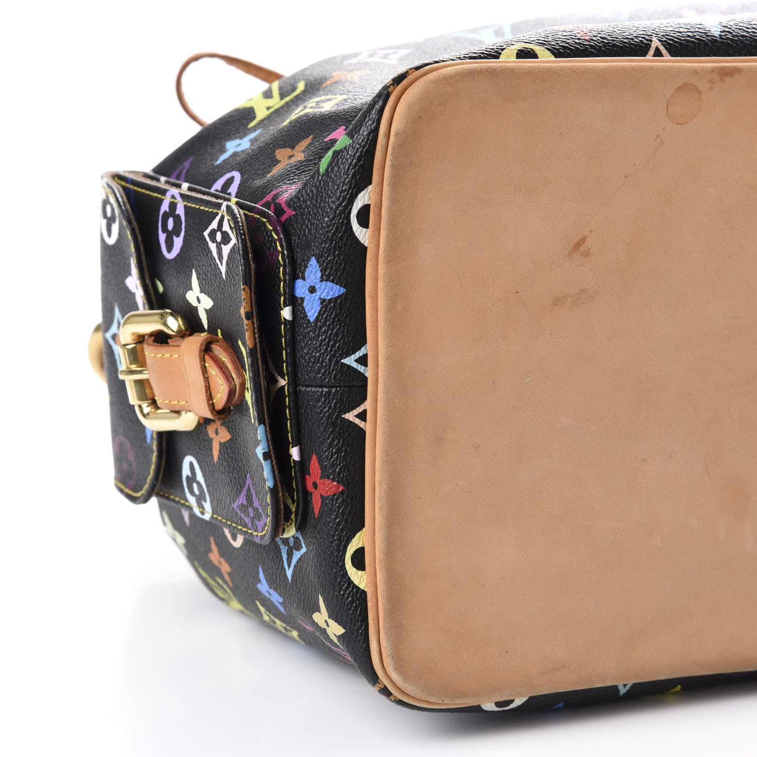 Louis Vuitton Monogram Multicolor Petit Noe Black 6 of 9