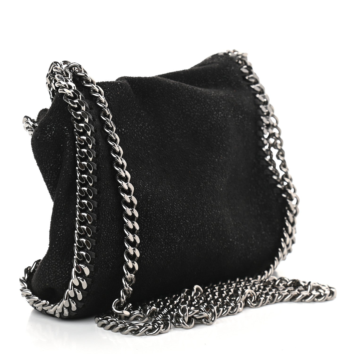 Stella McCartney Shaggy Deer Tiny Falabella Tote Black 3 of 8