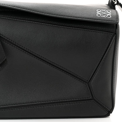 Loewe Calfskin Small Puzzle Bag Black 7 of 11