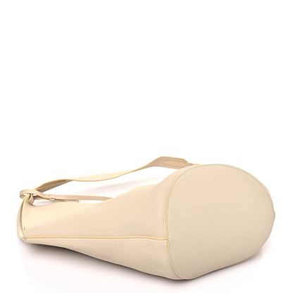 Khaite Pebbled Sport Calfskin Medium Lotus Tote Ivory 5 of 10