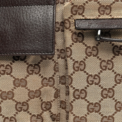 Gucci GG Monogram Double Pocket Belt Bag Dark Brown 8 of 10