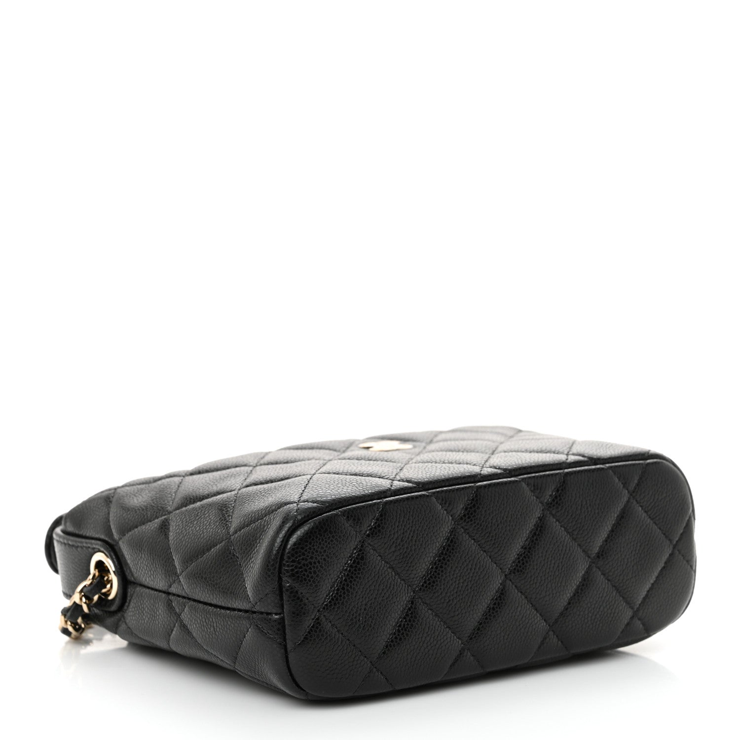 Chanel Caviar Quilted Hobo Clutch With Chain Black 4 of 12