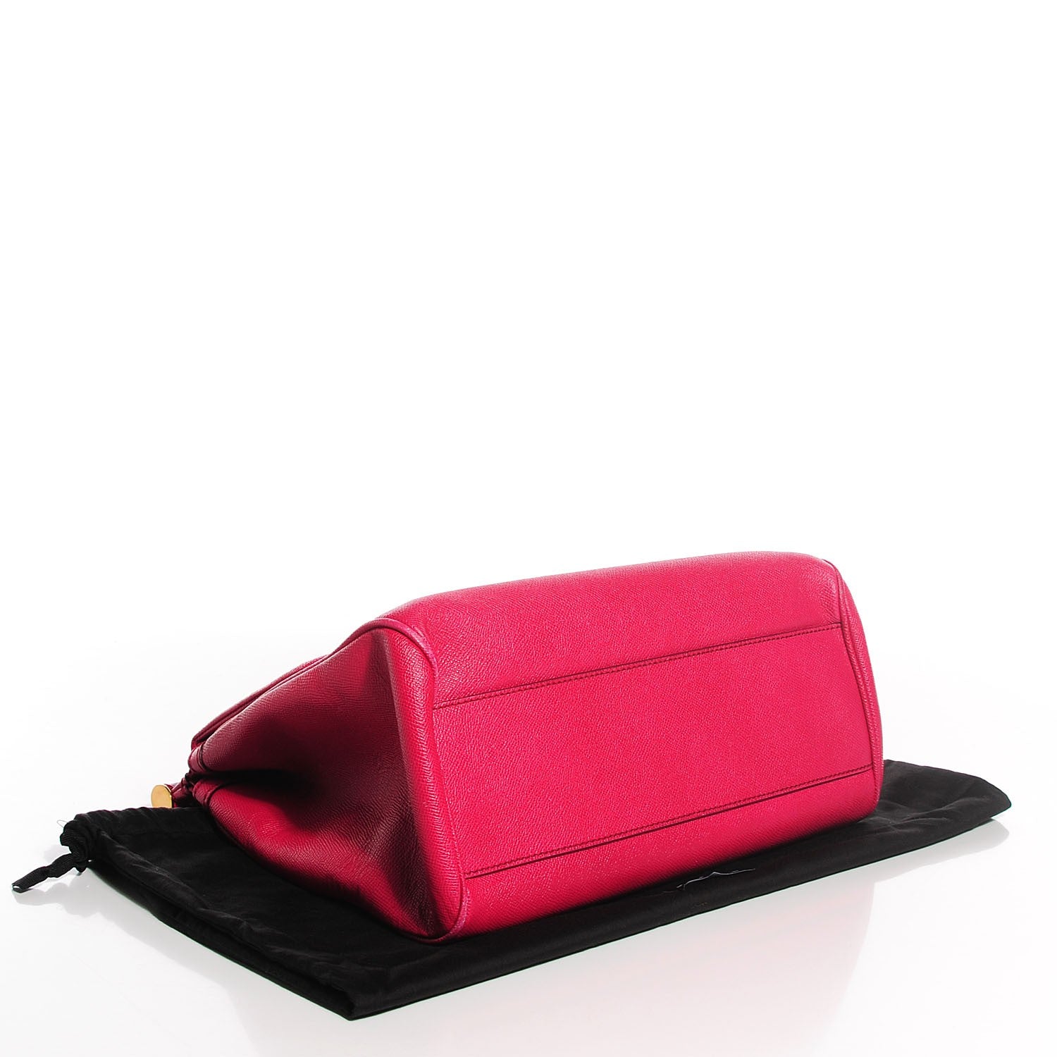 Dolce & Gabbana Dauphine Calfskin Large Miss Sicily Satchel Fuchsia 4 of 6