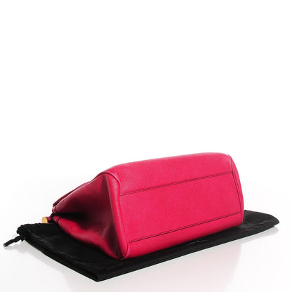 Dolce & Gabbana Dauphine Calfskin Large Miss Sicily Satchel Fuchsia 4 of 6