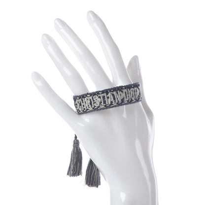 Christian Dior Woven Cotton J'Adior Friendship Bracelet Blue 2 of 6