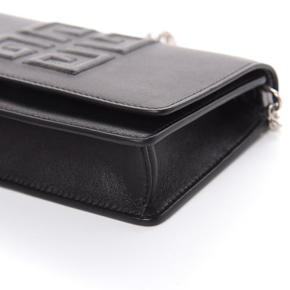 Givenchy Lambskin Emblem Chain Wallet Black 10 of 11