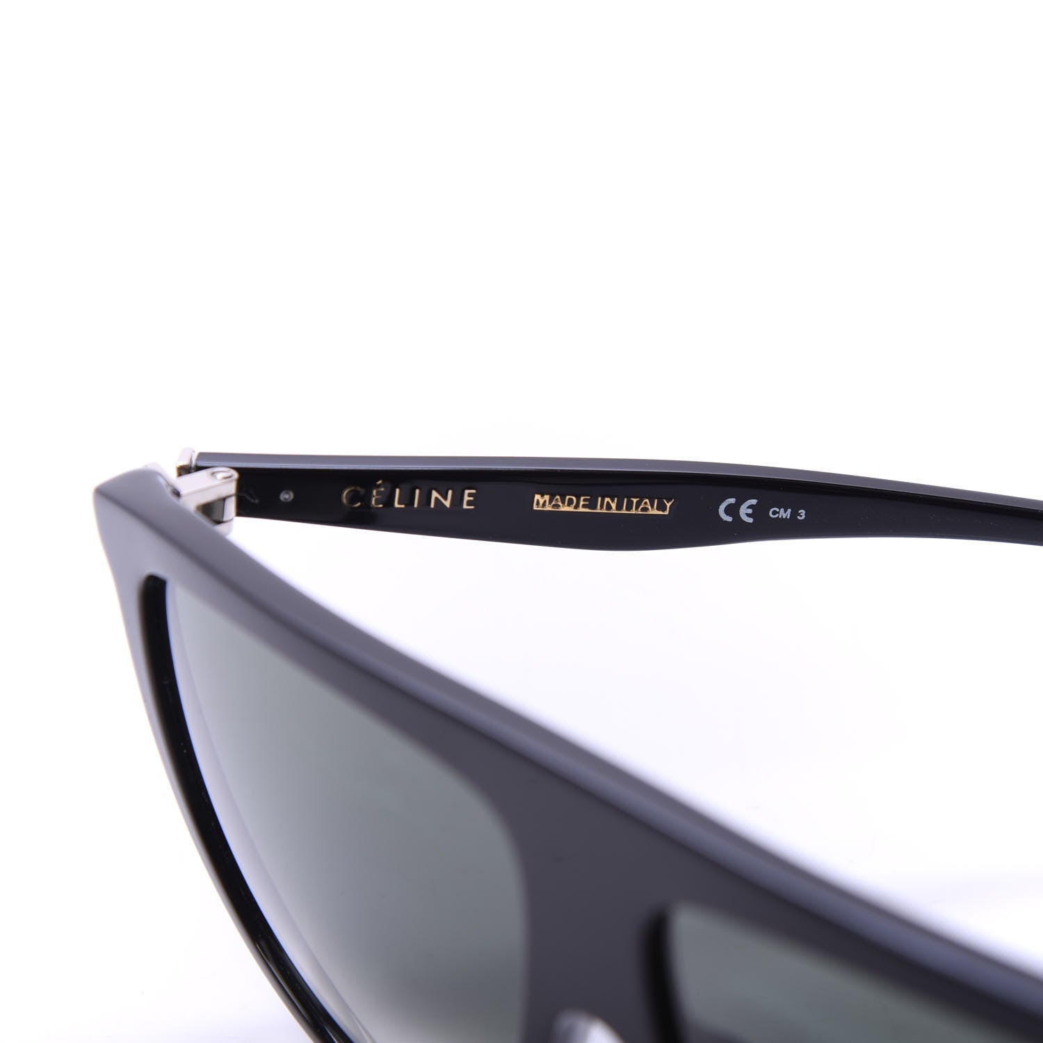 Celine Acetate Thin Shadow Sunglasses CL41435/S Black 6 of 7