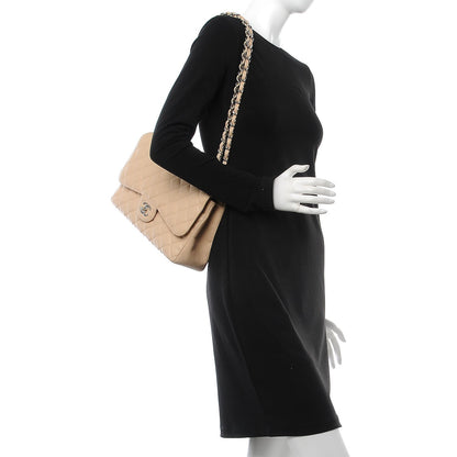 Chanel Caviar Quilted Jumbo Double Flap Beige Clair 2 of 9