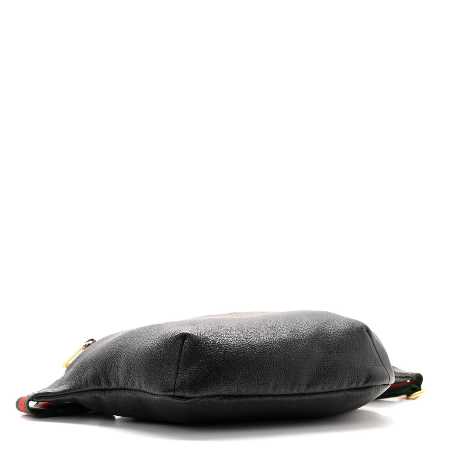 Gucci Grained Calfskin Logo Belt Bag Black 4 of 11