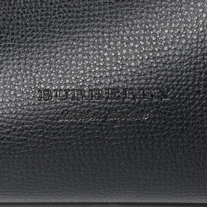 Burberry Grainy Calfskin Haymarket Check Small Reversible Tote Black 14 of 17