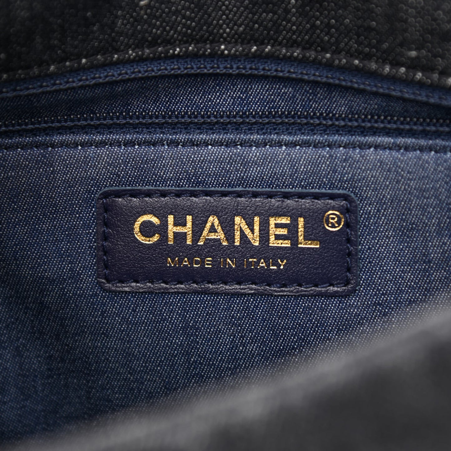 Denim Quilted Medium Funky Town Flap Black