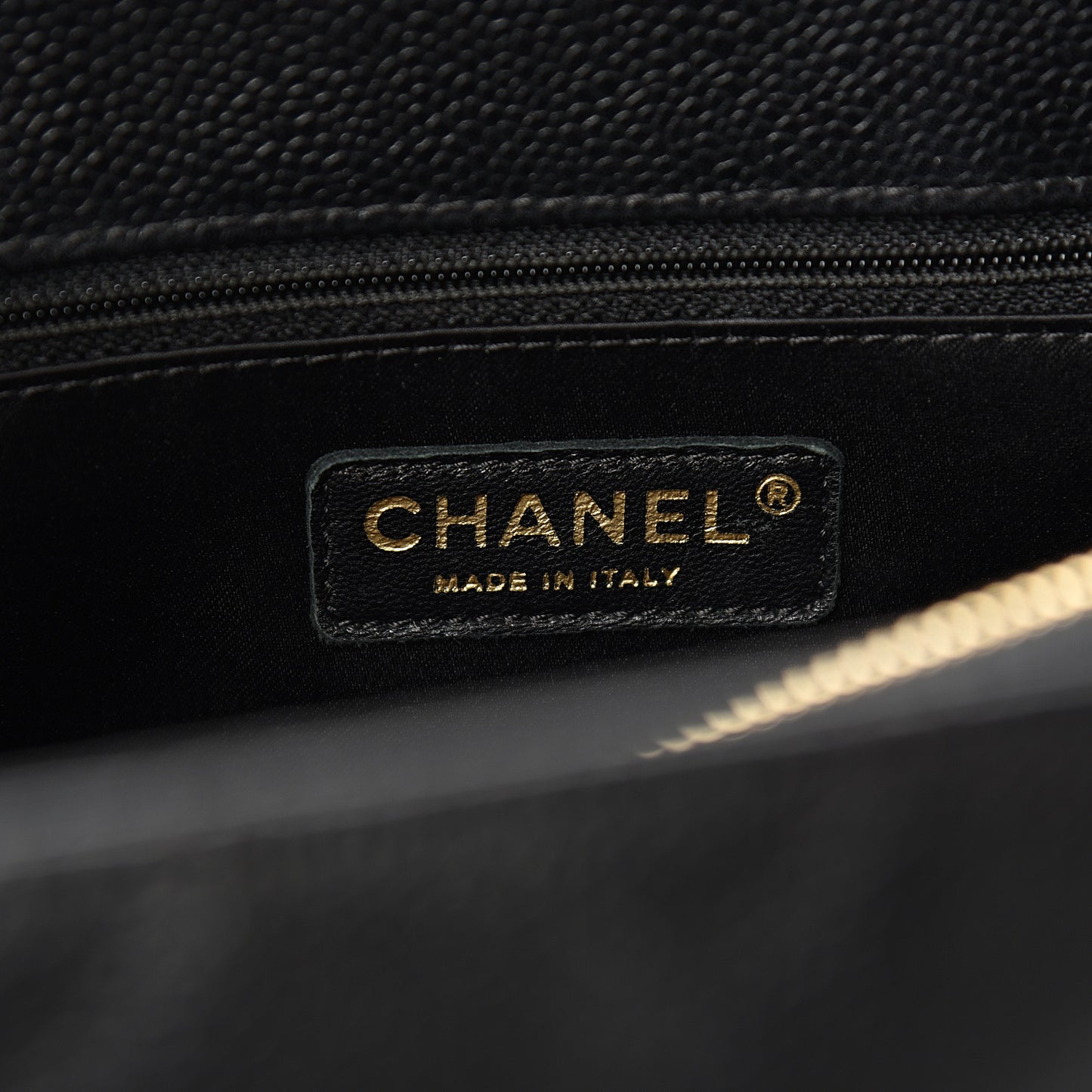 Caviar Quilted Grand Shopping Tote GST Black