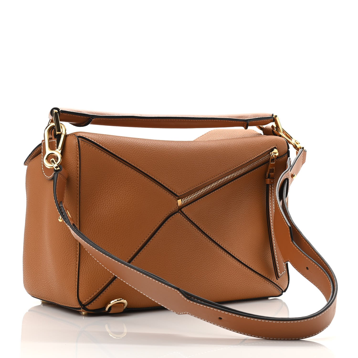 Loewe Calfskin Medium Puzzle Bag Light Caramel 3 of 9