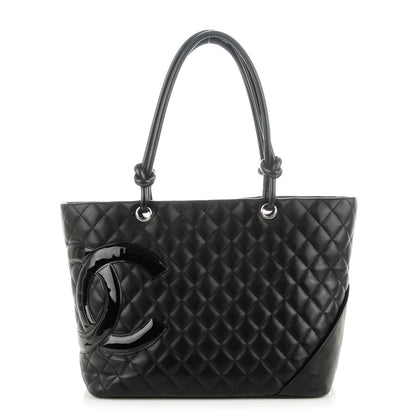 Chanel Calfskin Quilted Large Cambon Tote Black 1 of 7