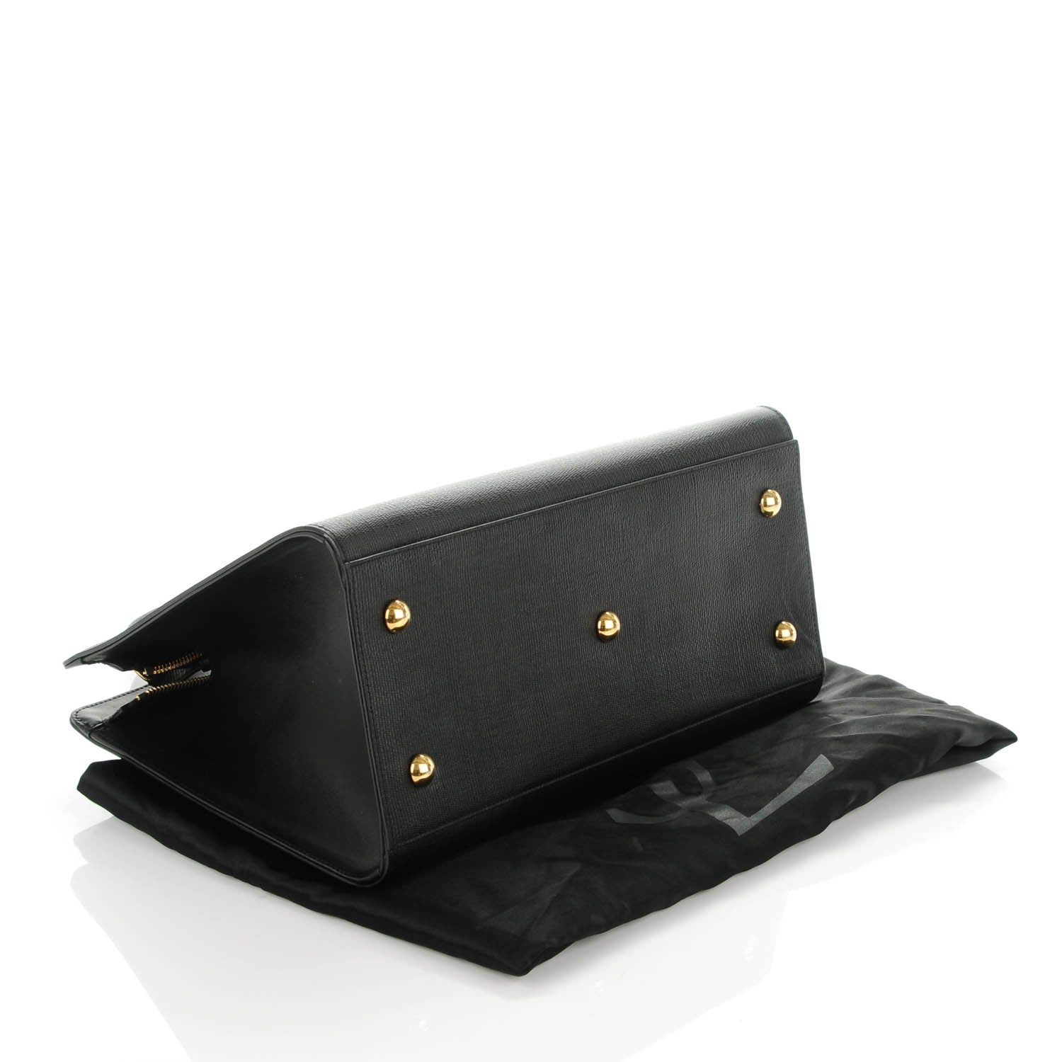 Saint Laurent Textured Calfskin Small Classic Y Cabas Black 4 of 7