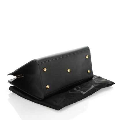 Saint Laurent Textured Calfskin Small Classic Y Cabas Black 4 of 7