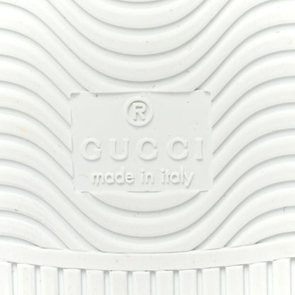 Gucci Calfskin GucciGhost Print Mens Ace Sneakers 8 White Hibiscus Red 7 of 10