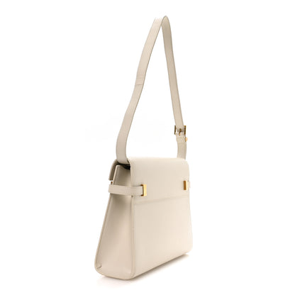 Saint Laurent Smooth Calfskin Manhattan Shoulder Bag Crema Soft 3 of 10