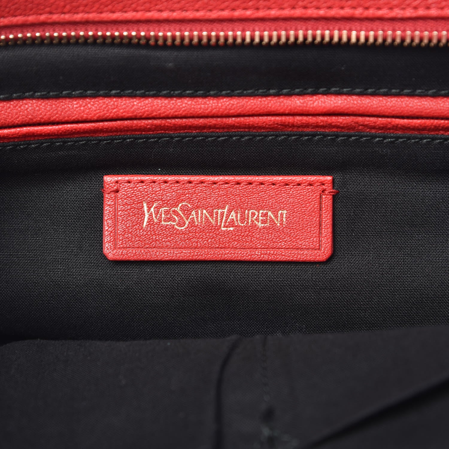 Saint Laurent Sheepskin Medium Cabas ChYc Rouge Orient 6 of 23