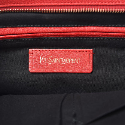 Saint Laurent Sheepskin Medium Cabas ChYc Rouge Orient 6 of 23