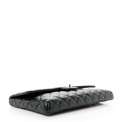 Chanel Caviar Quilted Flap Clutch Black 4 of 12