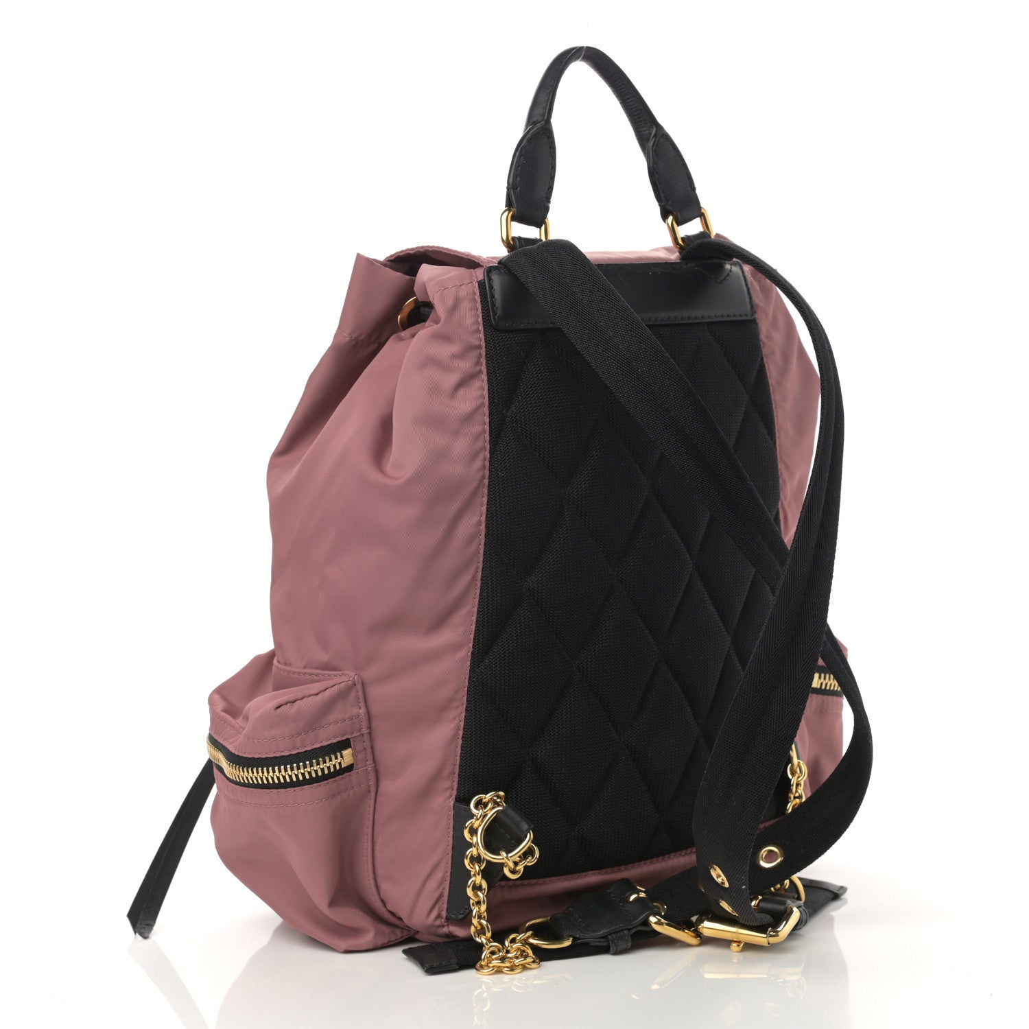 Burberry Nylon Medium Rucksack Backpack Mauve Pink 3 of 13