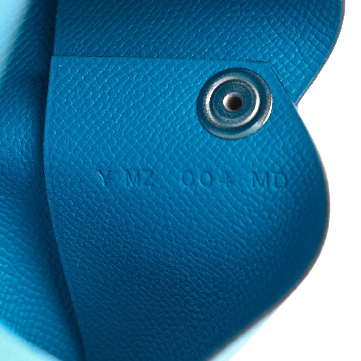 Hermes Epsom Calvi Card Case Bleu Frida 7 of 7