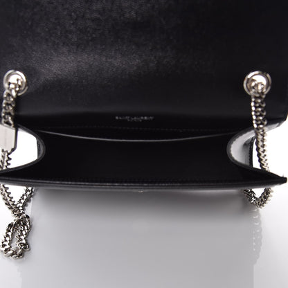 Saint Laurent Grain De Poudre Small Monogram Kate Satchel Black 5 of 8