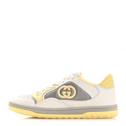 Gucci Dali Soft Calfskin Womens Mac80 Sneakers 38 Off White Grey Sky Yellow 1 of 11