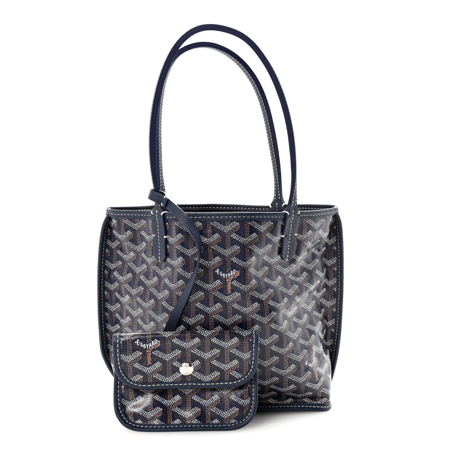 Goyard Goyardine Reversible Mini Anjou Blue Marine 4 of 17