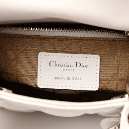 Christian Dior Lambskin Cannage Mini Lady Dior White 8 of 12
