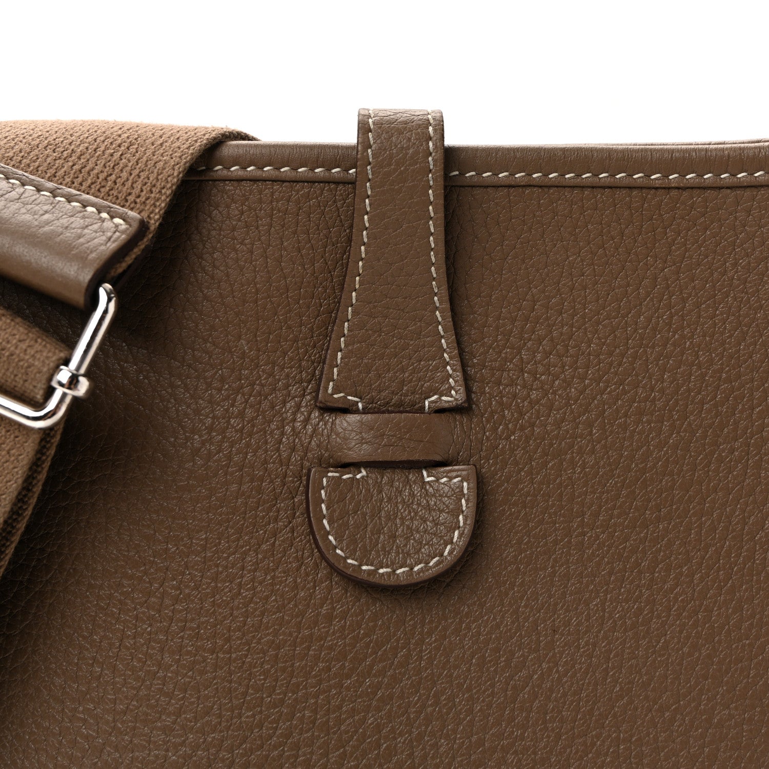 Hermes Taurillon Clemence Evelyne III PM Etoupe 8 of 12