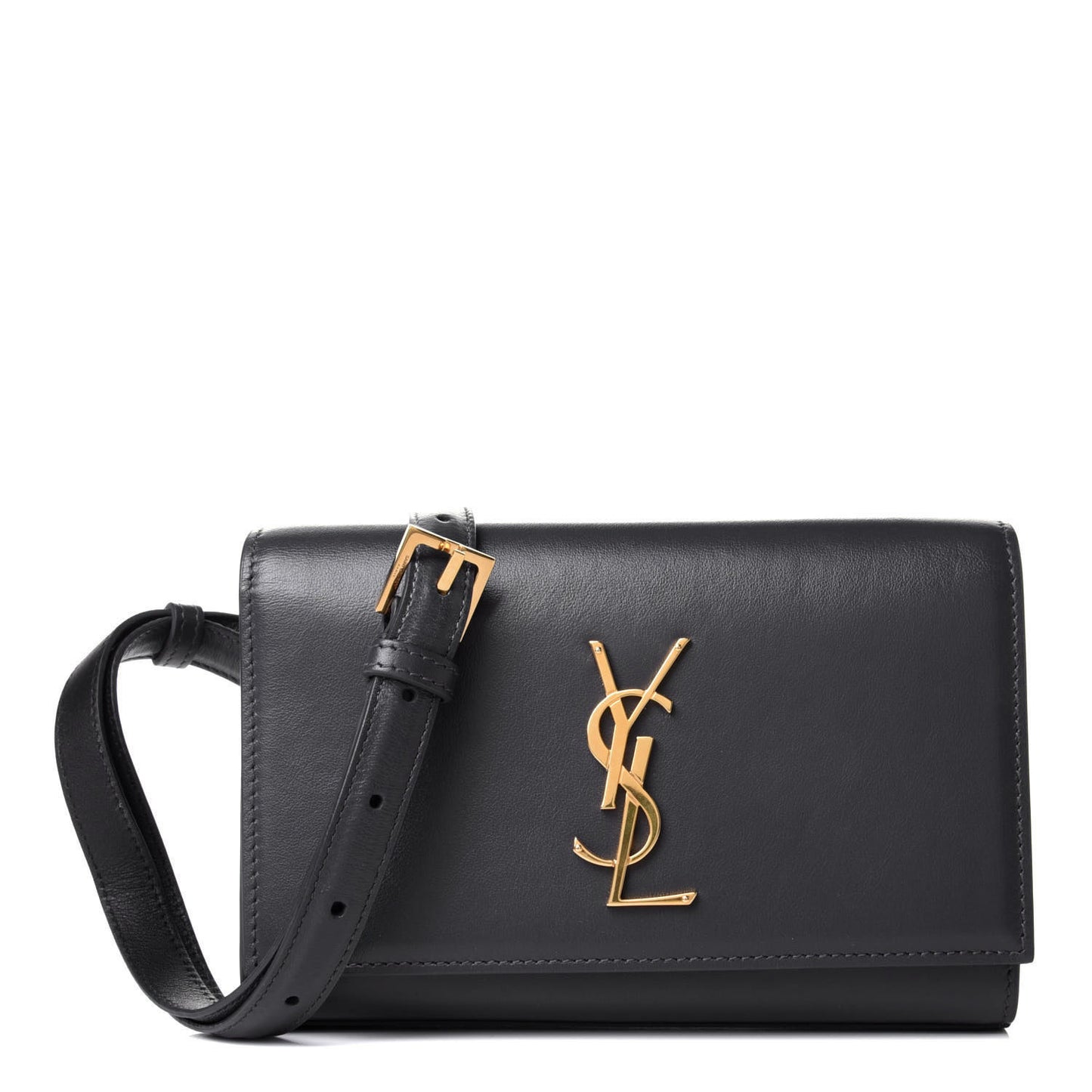 Smooth Calfskin Monogram Kate Belt Bag Dark Smog